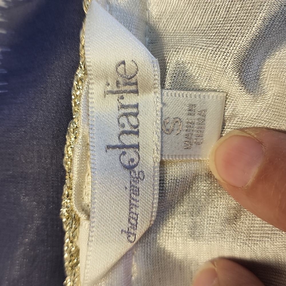 Size small Charming Charlie blue And white striped sleeveless dress.    C73 - Picture 5 of 9